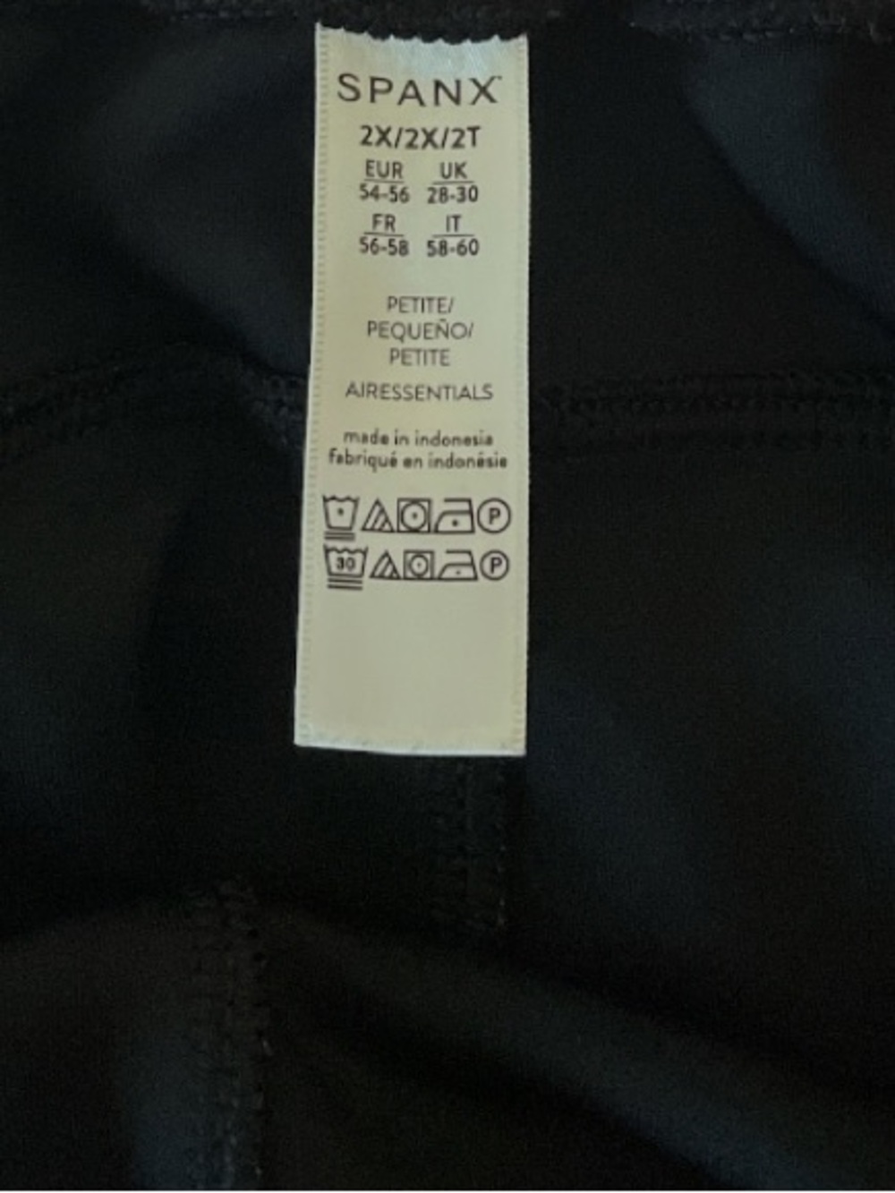 SPANX AirEssentials Wide Leg Pants Black Size 2X Petite - Picture 7 of 8